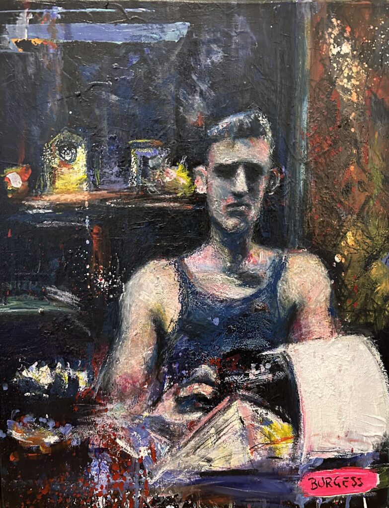 Darcy Niland at Typewriter (30 x 20)